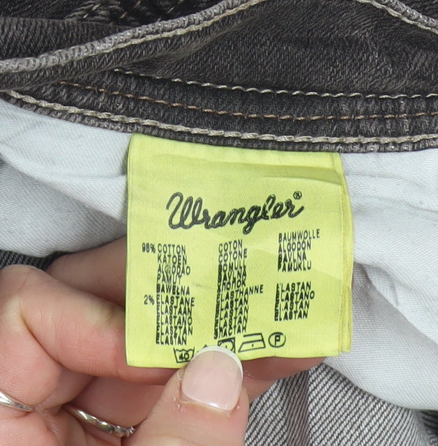 Wrangler Men’s Grey Roxboro Straight Leg Jeans W33 L34 Regular Fit
