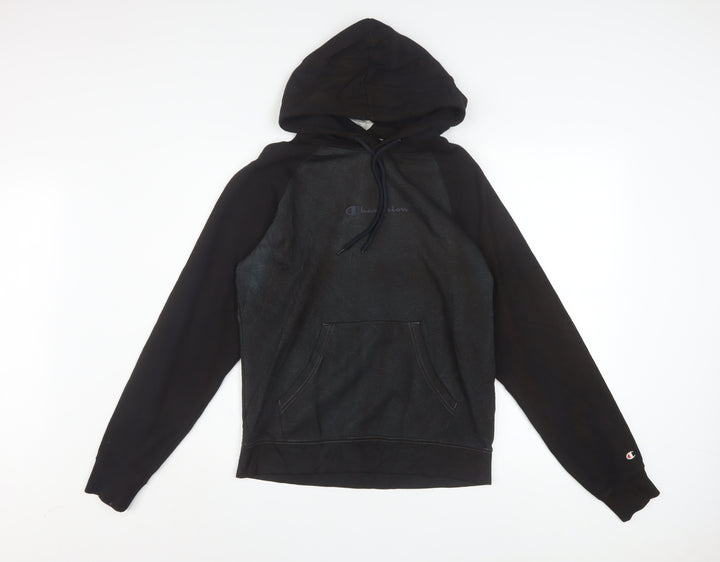 Champion Men's Black Pullover Hoodie Size S Fleece Regular Fit