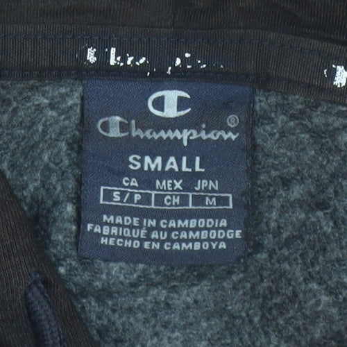 Champion Men's Black Pullover Hoodie Size S Fleece Regular Fit