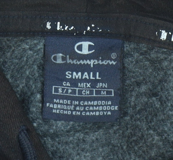 Champion Men's Black Pullover Hoodie Size S Fleece Regular Fit