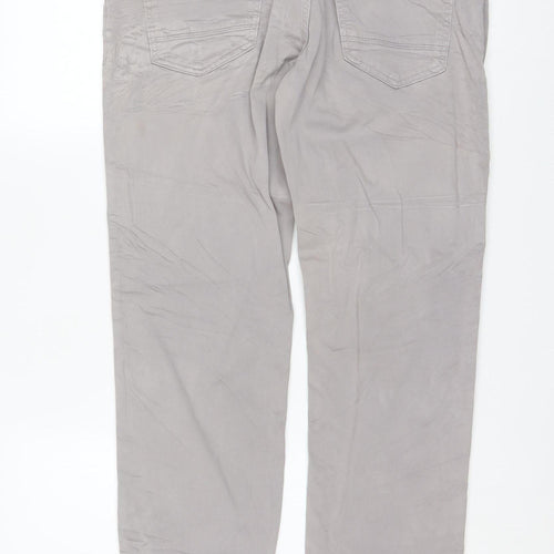 Hugo Boss Men's Grey Regular Fit Chino Trousers 34W 34L