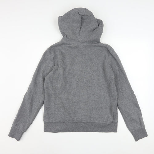 Superdry Women's Grey Pullover Hoodie Size 10 Osaka Graphic