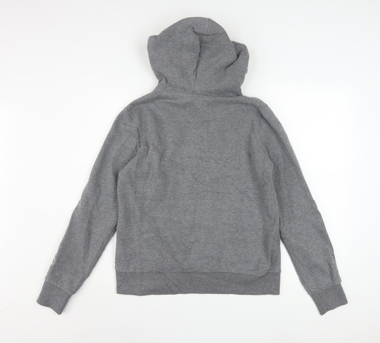 Superdry Women's Grey Pullover Hoodie Size 10 Osaka Graphic