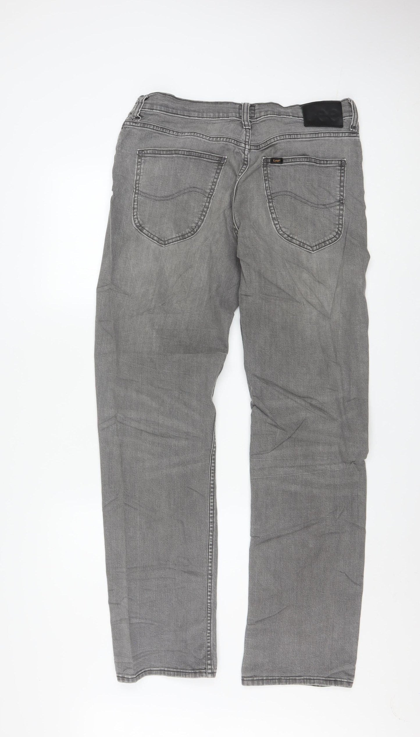 Lee Men's Grey Brooklyn Straight Fit Jeans W34 L32