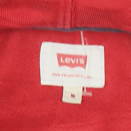 Levi's Men's Multicoloured Pullover Hoodie M Logo Cotton Sweatshirt
