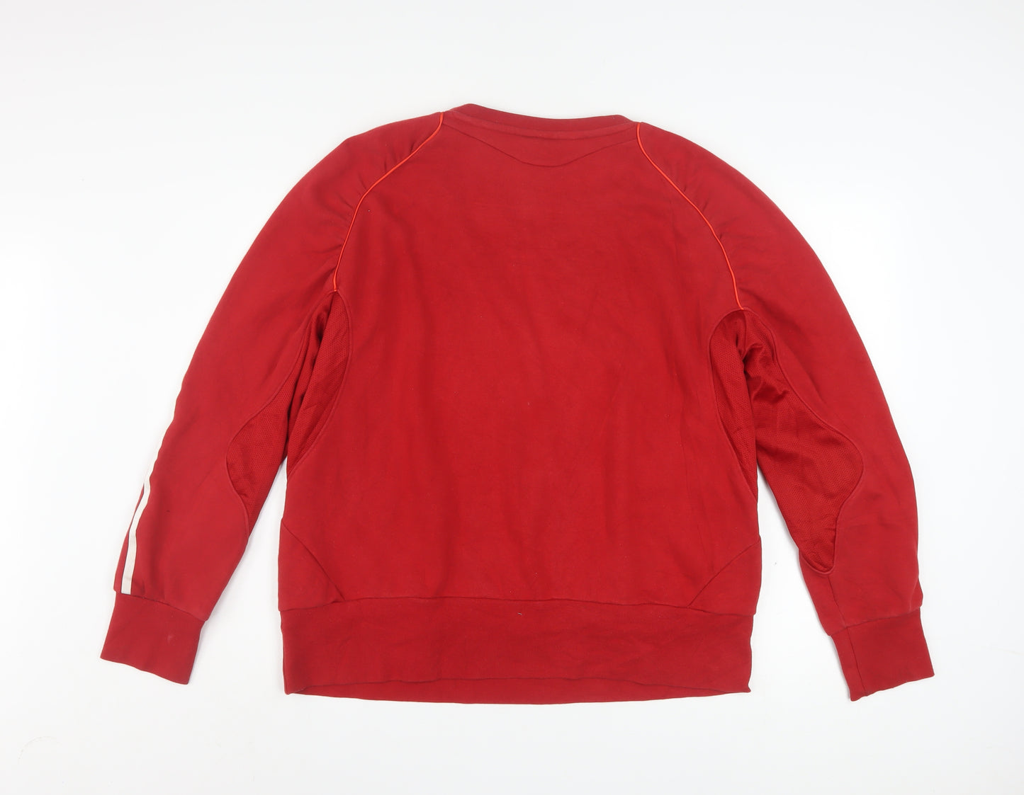 Adidas Women Red 2XL Pullover Sweatshirt Climalite Cotton Blend