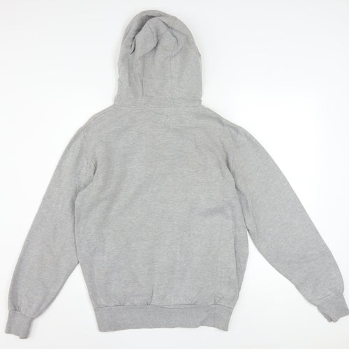 Ellesse Men's Grey Pullover Hoodie M Regular Fit Logo Fleece