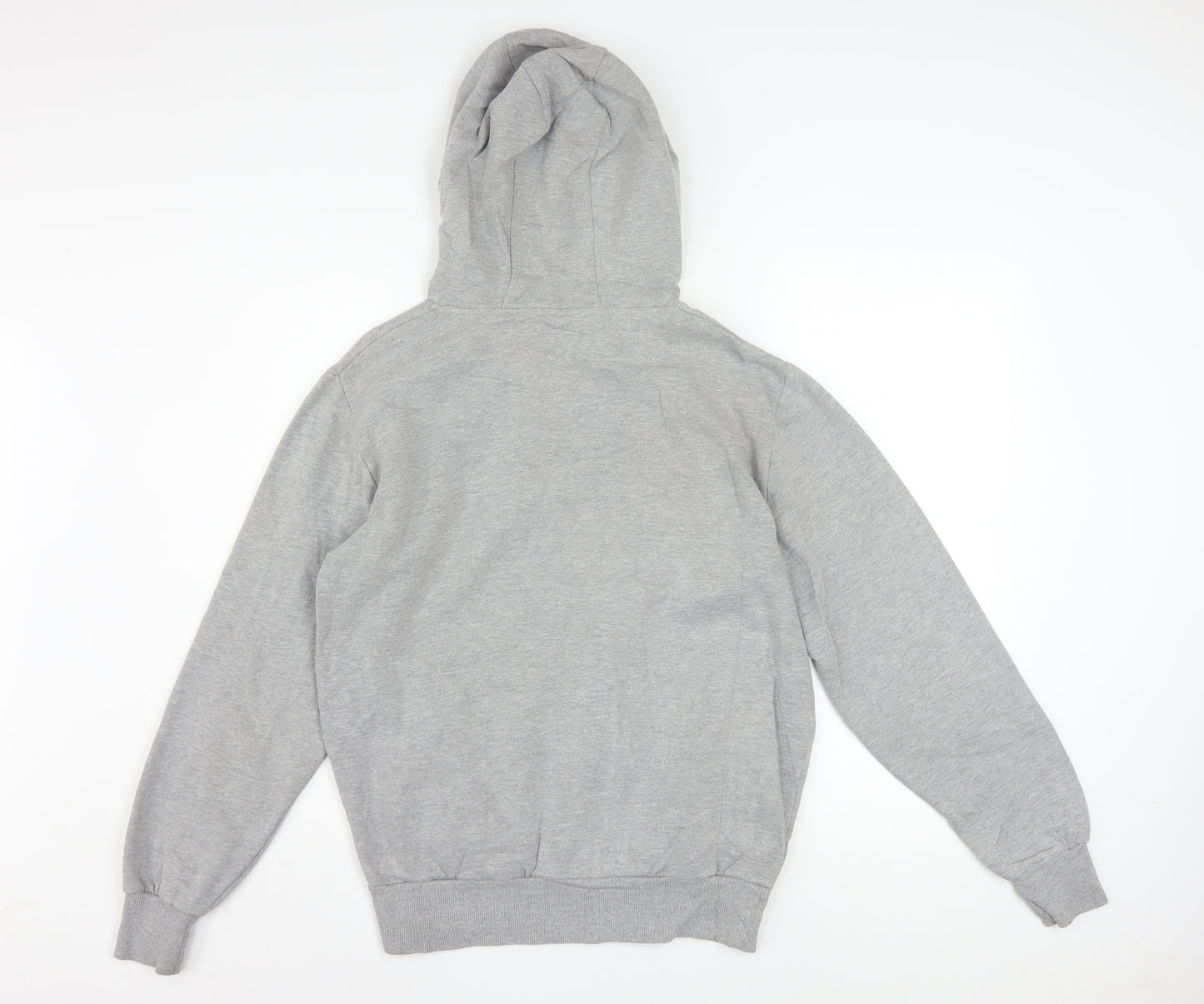 Ellesse Men's Grey Pullover Hoodie M Regular Fit Logo Fleece