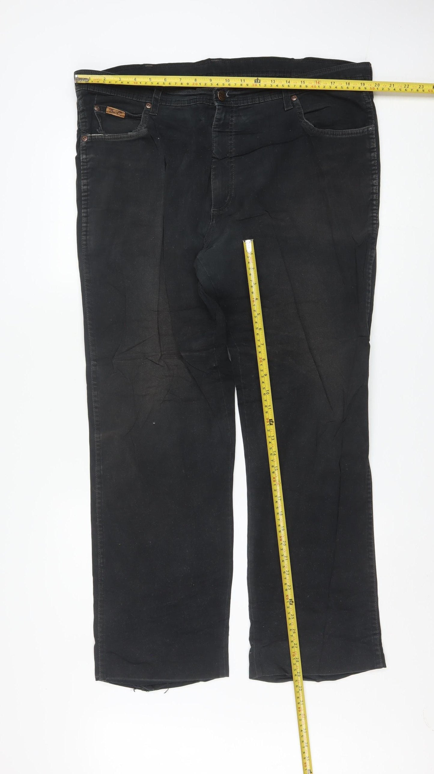 Wrangler Men's Black Texas Stretch Straight Jeans W40 L34