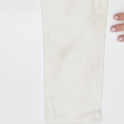 Levi's Women's White 711 Skinny Mid-Rise Jeans Size 28