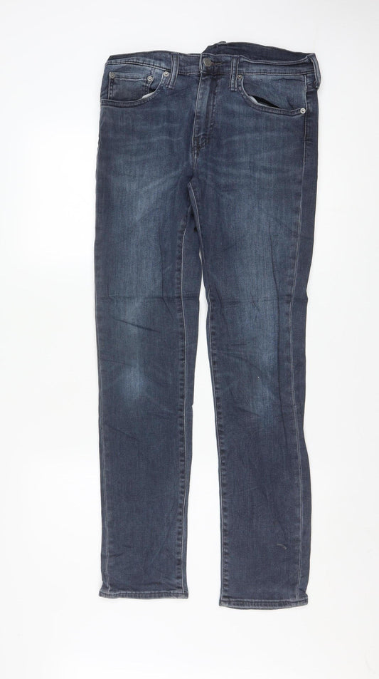 Levi's Men's Blue Slim Straight Jeans W31 L32 Denim Stretch