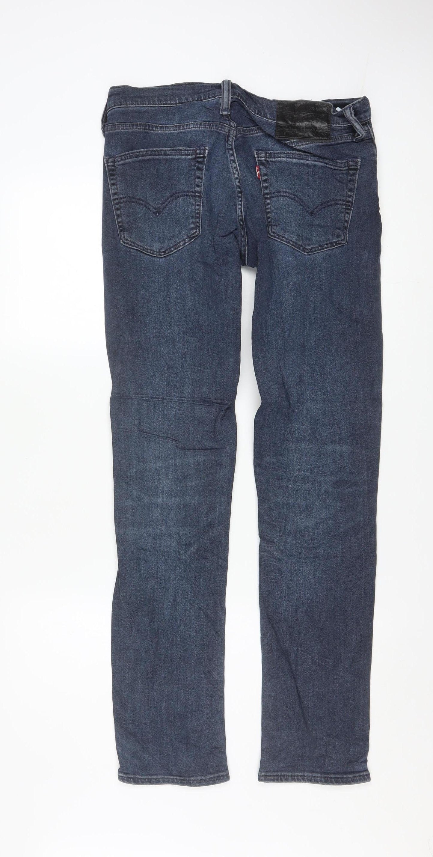 Levi's Men's Blue Slim Straight Jeans W31 L32 Denim Stretch