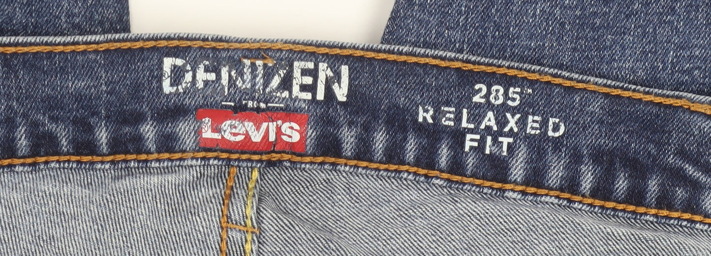 Levi's Denizen 285 Relaxed Fit Men's Blue Denim Jeans Size 38x32