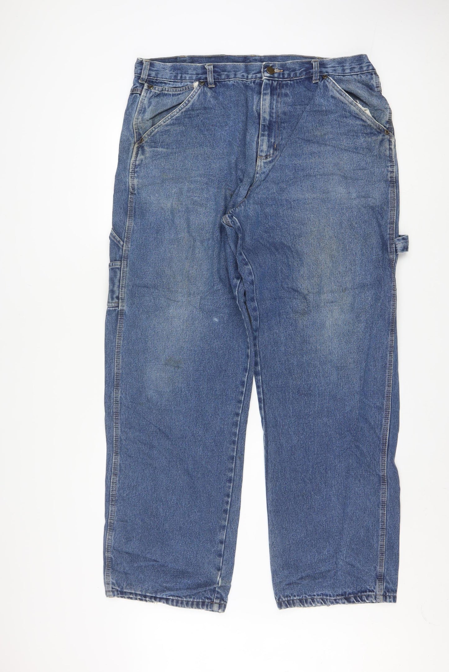 Smith's Workwear Men's Blue Straight Denim Jeans 38x34