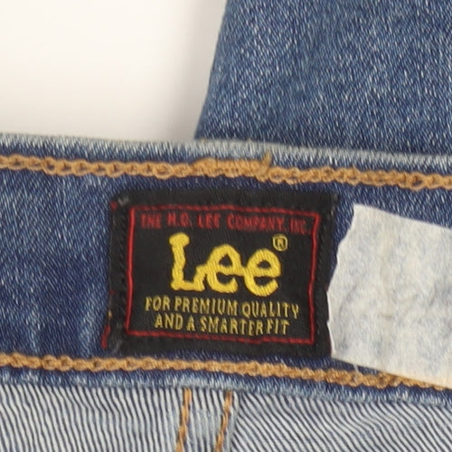 Lee Men's Blue Regular Fit Straight Leg Denim Jeans W40 L34
