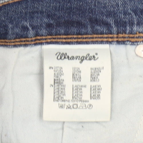Wrangler Mens Blue Straight Leg Regular Fit Denim Jeans W40 L32