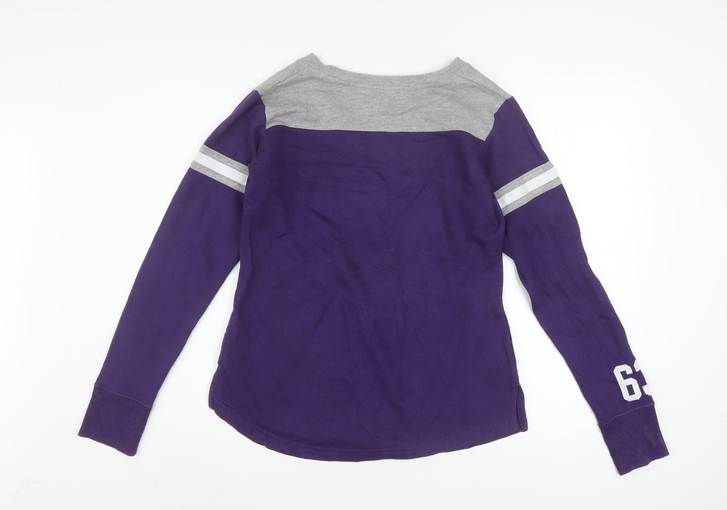 Champion Women's Purple K-State Wildcats Long Sleeve Pullover Sweatshirt Size M