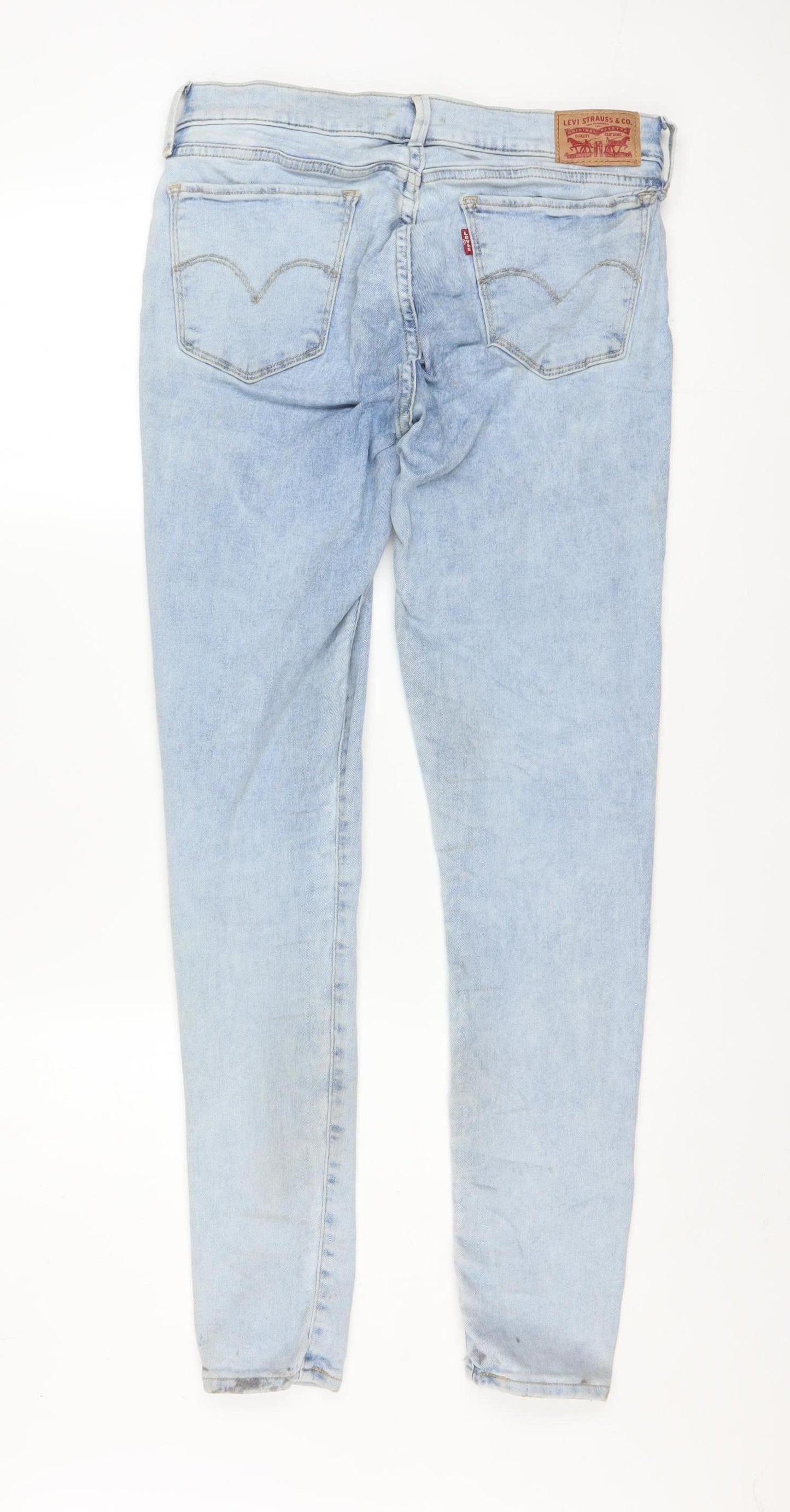 Levi's Women's Blue 710 Super Skinny Jeans Size 30 Mid Rise
