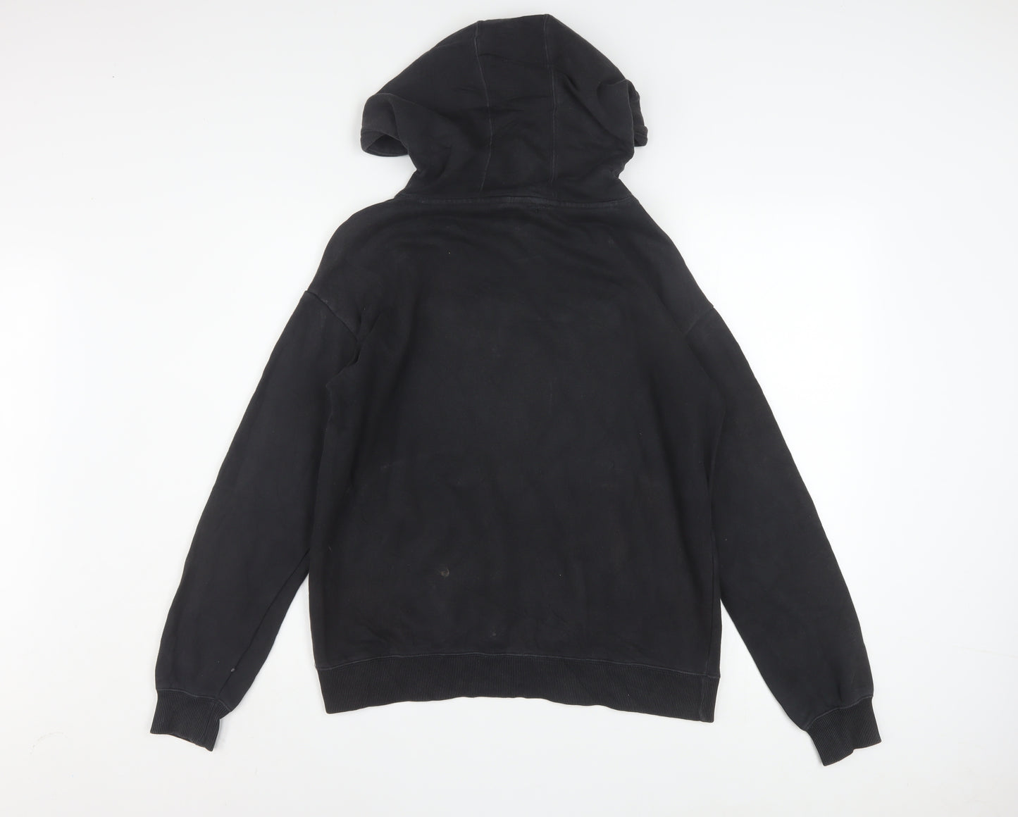 Champion Men's Black Pullover Hoodie Small Logo Fleece Sweatshirt