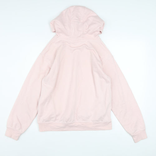 Disney Women Pink Minnie Mouse Pullover Hoodie Size 10/12