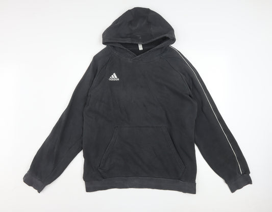 Adidas Men's Black Pullover Hoodie XL Fleece Sportswear
