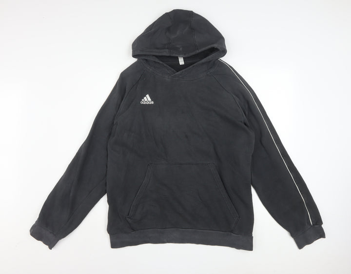 Adidas Men's Black Pullover Hoodie XL Fleece Sportswear
