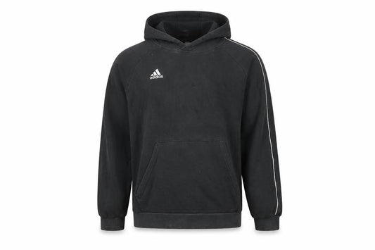 Front view of Adidas Men's Black Pullover Hoodie XL Fleece Sportswear