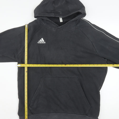 Adidas Men's Black Pullover Hoodie XL Fleece Sportswear