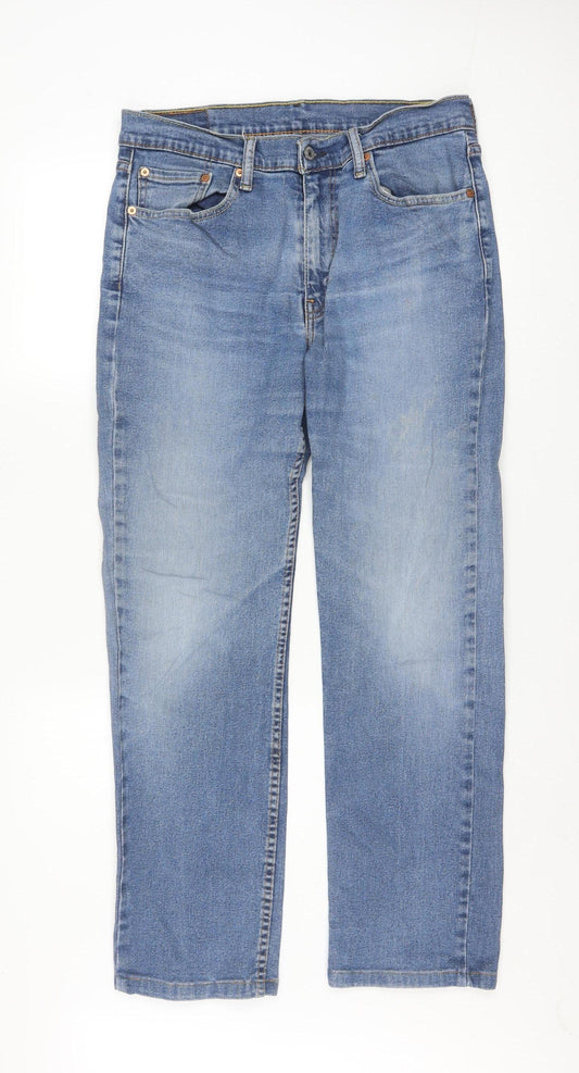 Levi’s Men Blue 514 Straight Leg Denim Jeans W33 L32