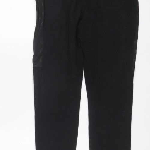 Fila Men's Black Jogger Sweatpants Small Cotton Blend Regular Fit