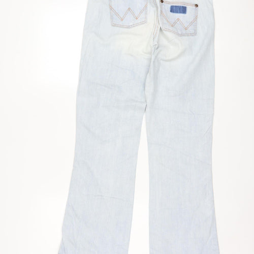 Wrangler Women's Blue Bootcut Jeans Size 12 Eve Model Mid Rise