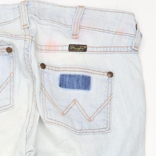 Wrangler Women's Blue Bootcut Jeans Size 12 Eve Model Mid Rise