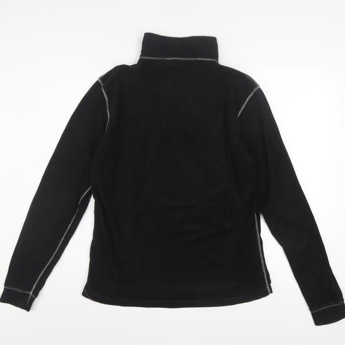 Umbro Men’s Black Fleece 1/4 Zip Pullover Sweatshirt L Sports Top
