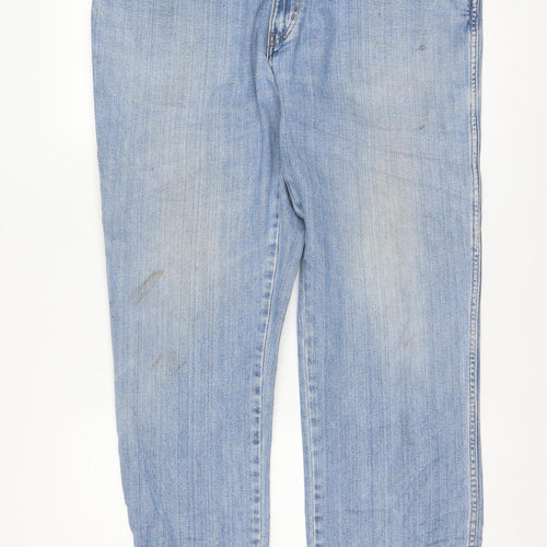 Wrangler Mens Blue Regular Fit Straight Jeans W38 L34