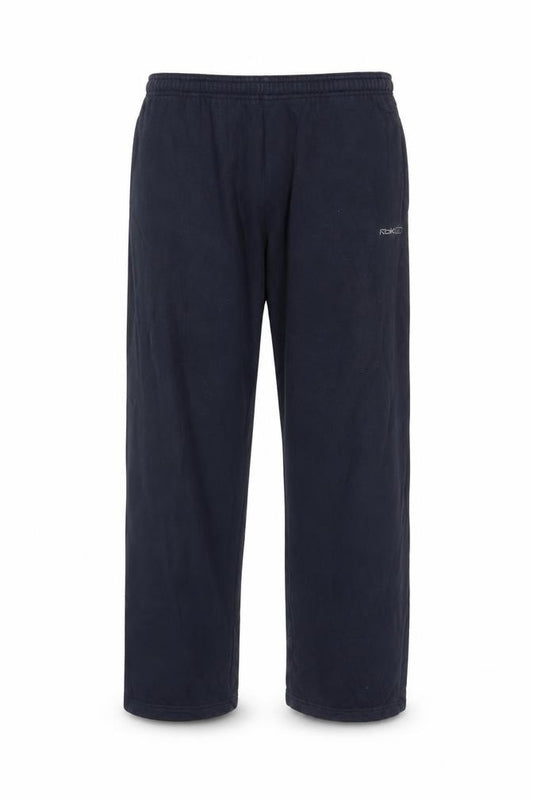 Front view of Reebok Men's Black M Jogger Sweatpants Polyester Cotton Blend