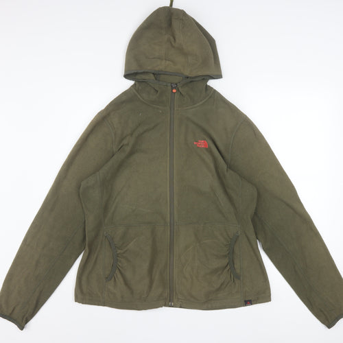 The North Face Women's Green Fleece Full Zip Hoodie XL