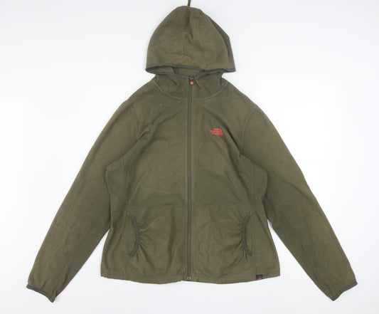 The North Face Women's Green Fleece Full Zip Hoodie XL