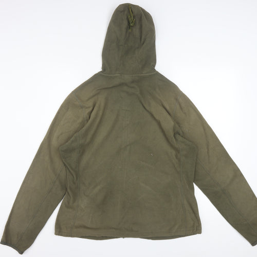 The North Face Women's Green Fleece Full Zip Hoodie XL