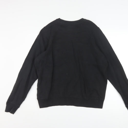 Reebok Classic Women's Black Cotton Pullover Sweatshirt L