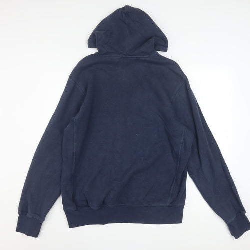 Reebok Men's Blue Pullover Hoodie Size M Regular Fit Fleece