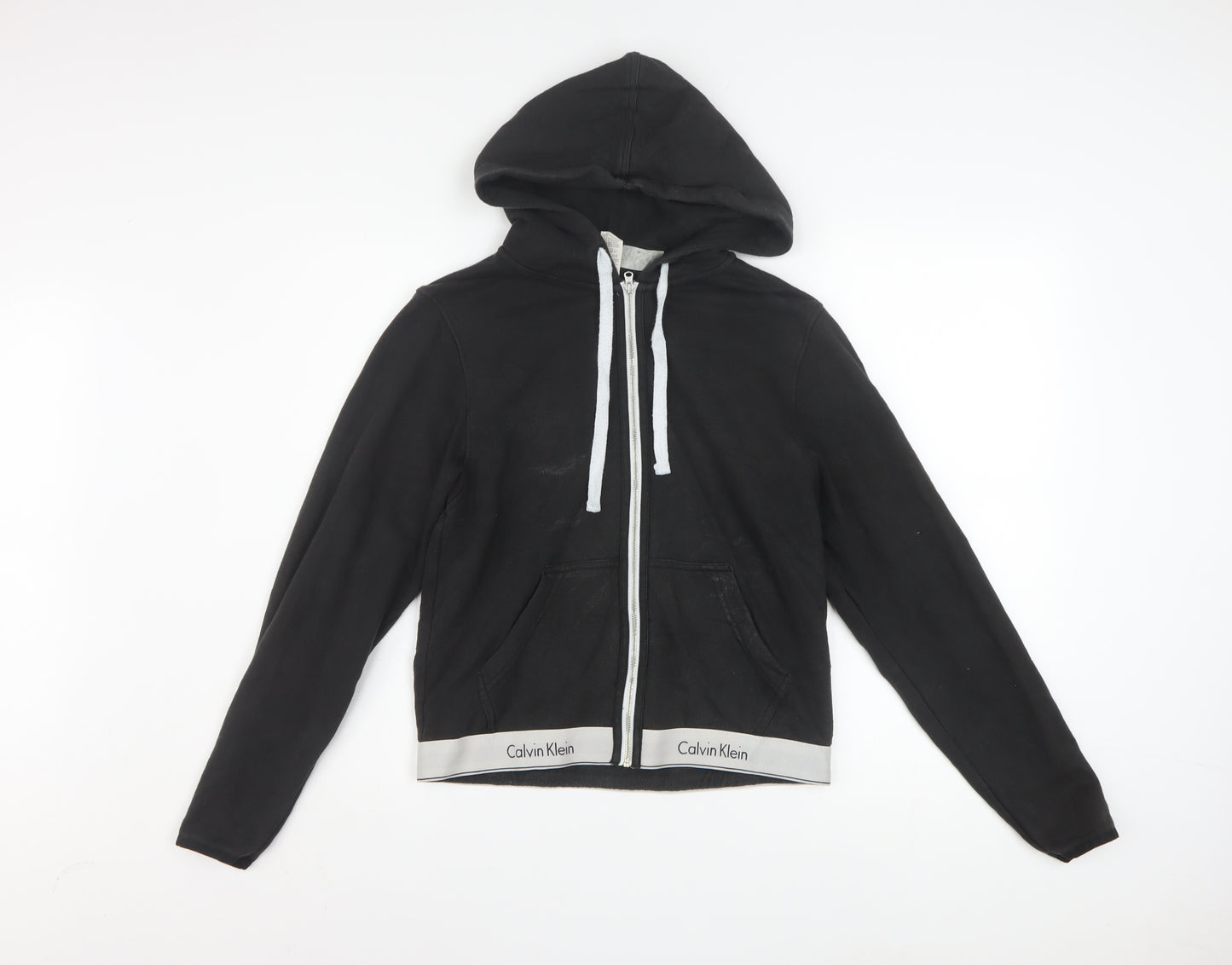 Calvin Klein Women's Black Full Zip Hoodie Sweatshirt Size M