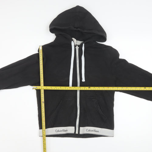 Calvin Klein Women's Black Full Zip Hoodie Sweatshirt Size M