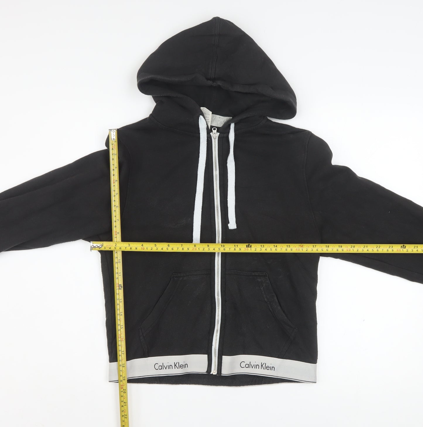 Calvin Klein Women's Black Full Zip Hoodie Sweatshirt Size M