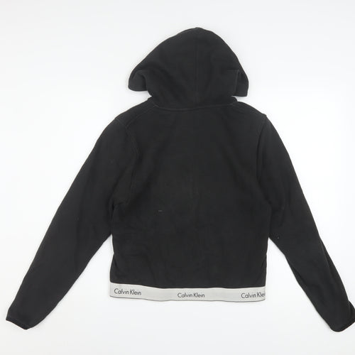 Calvin Klein Women's Black Full Zip Hoodie Sweatshirt Size M