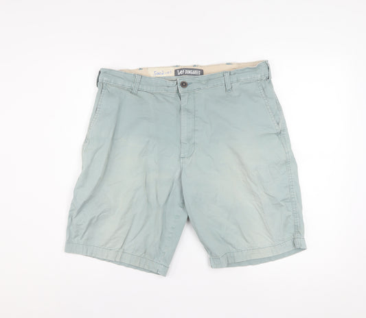 Lee Dungarees Men's Green Chino Shorts Size 36 Cotton Blend