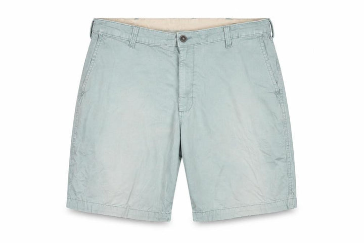 Front view of Lee Dungarees Men's Green Chino Shorts, size 36, Cotton Blend