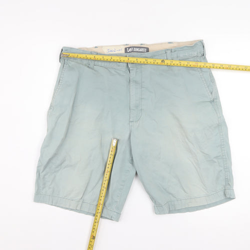 Lee Dungarees Men's Green Chino Shorts Size 36 Cotton Blend