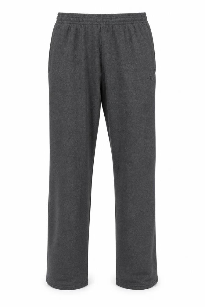 Champion Mens Grey Sweatpants L Regular Fit Fleece Athletic Trousers