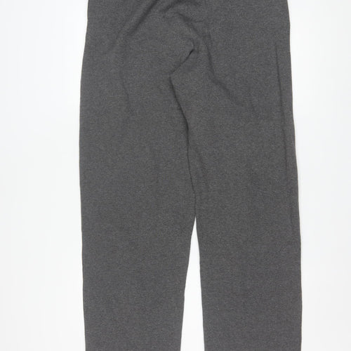 Champion Mens Grey Sweatpants L Regular Fit Fleece Athletic Trousers