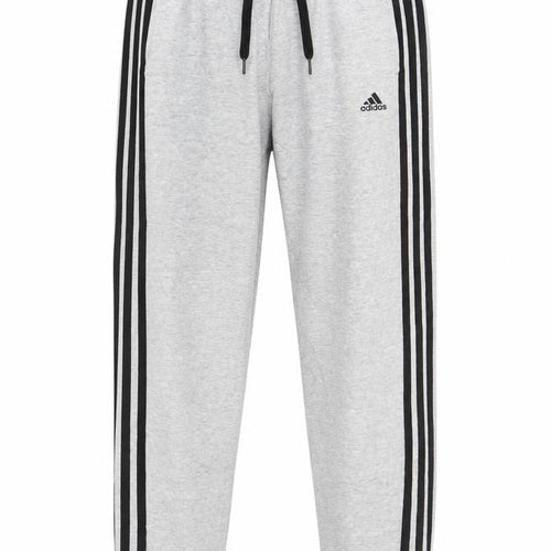 Adidas Boys Grey 13-14 Years Track Pants with Side Stripes & Drawstring Waist